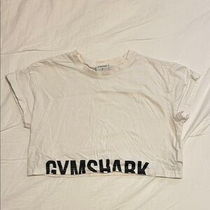 Gymshark Cropped Short Sleeve T-Shirt White
